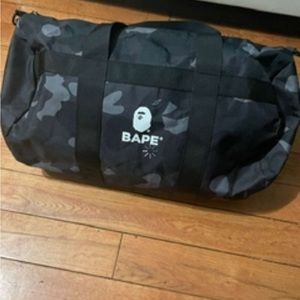 Bape duffel bag Camo black